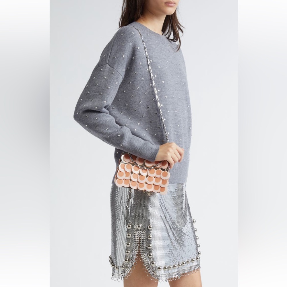 Rabanne Sparkle Nano Paillette-Embellished Shoulder Bag